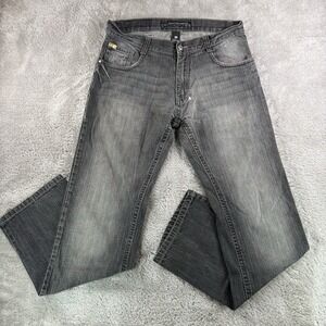 Southpole Gray Washed Jeans Men's 36x34 Y2K Relaxed Baggy Skater Hip Hop Denim